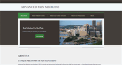 Desktop Screenshot of advancedpainmedicine.com